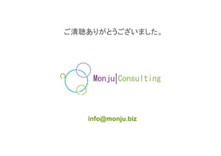 info@monju.biz	
 