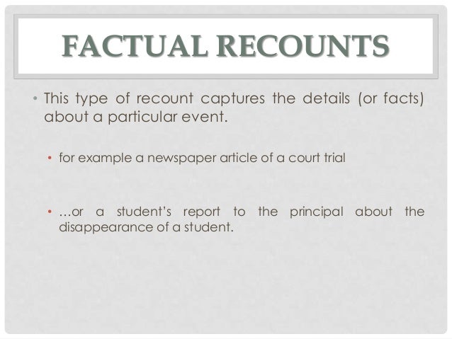 factual essay examples