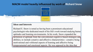 Macm Structure The Model of Achievement Competence Motivation (MACM): Part B - An ...