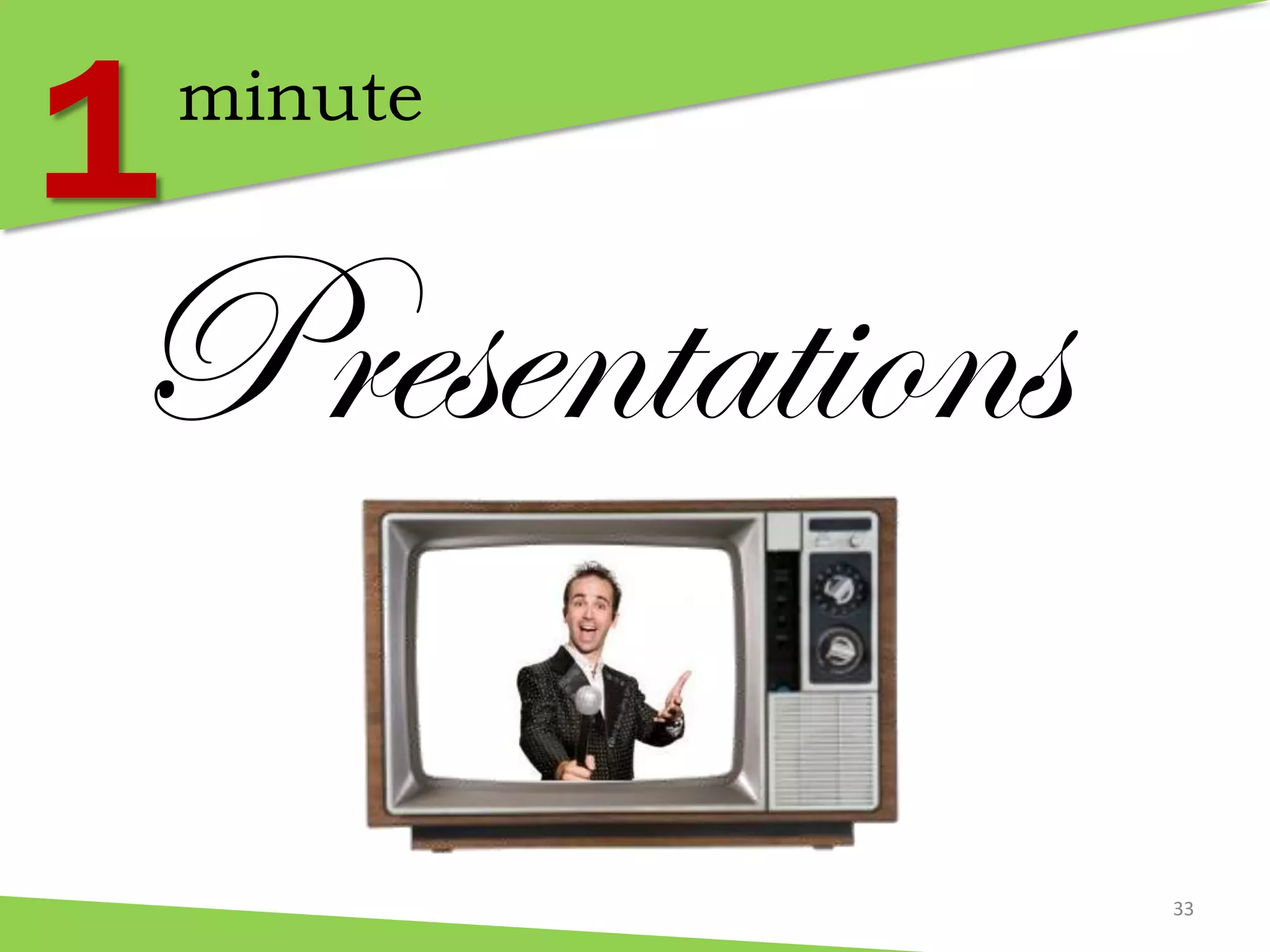 Presentations
minute
1
33
 