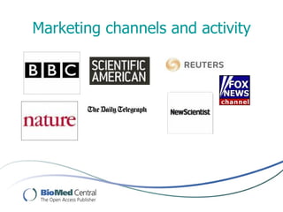 Marketing channels and activity
 