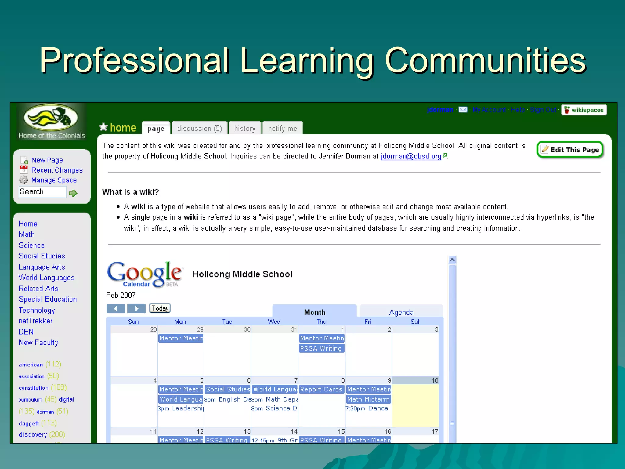 Professional Learning Communities 