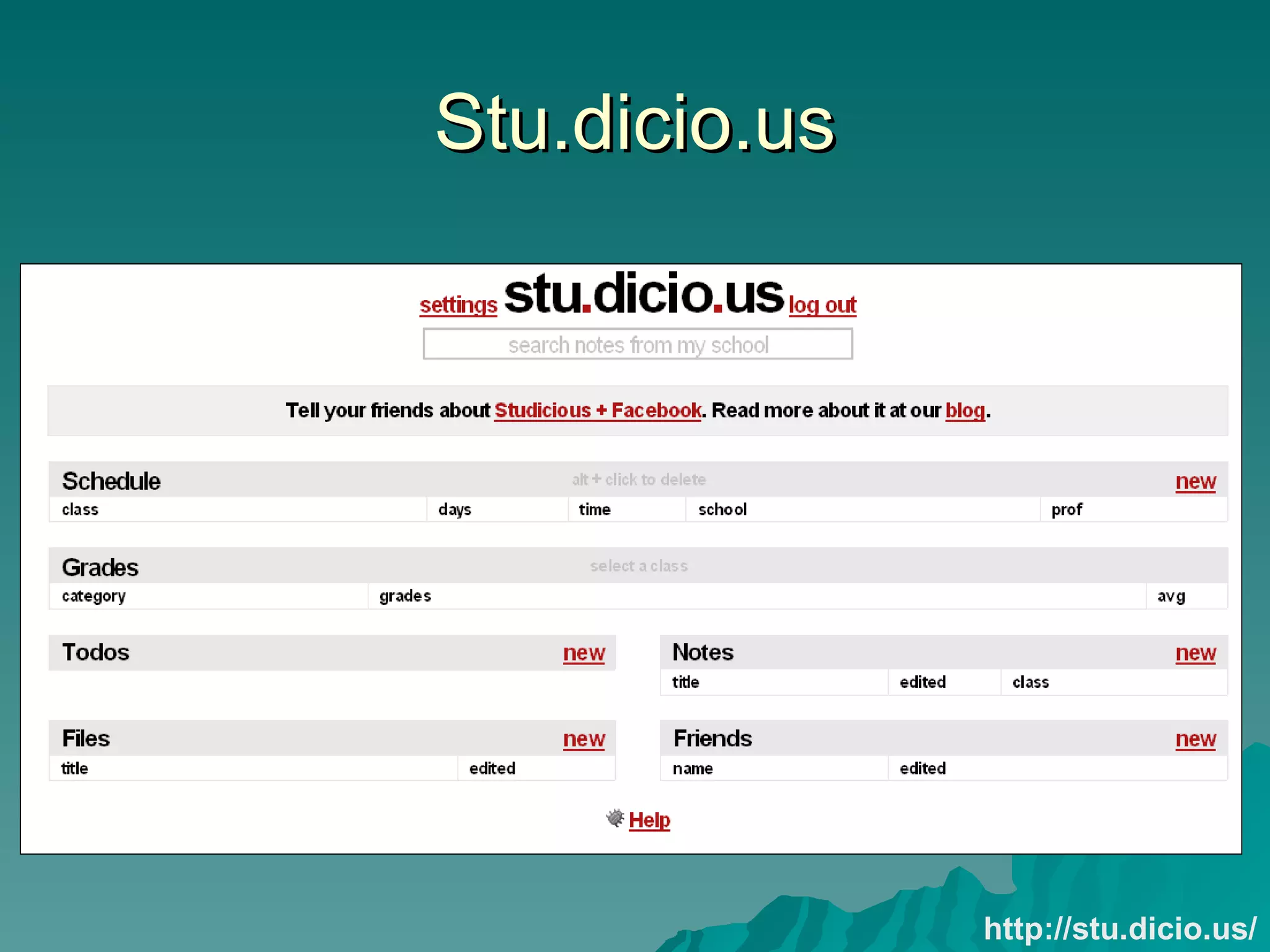 Stu.dicio.us http://stu.dicio.us/ 