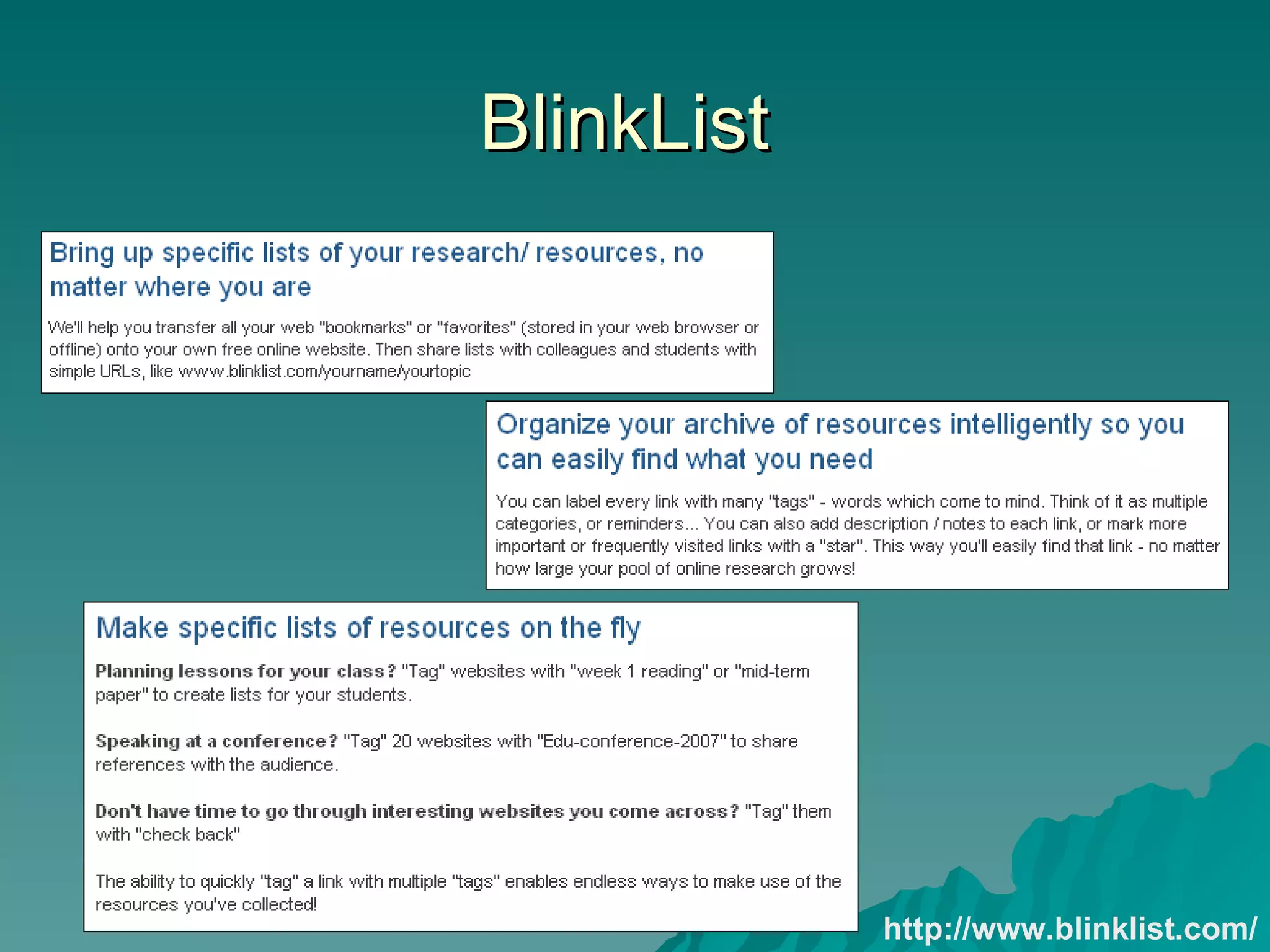 BlinkList  http://www.blinklist.com/ 