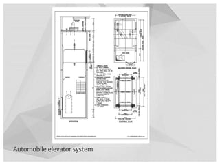 Automobile elevator system
 