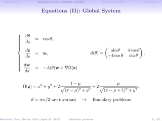 Parabolic Restricted Three Body Problem | PDF