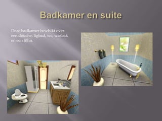 Logeerkamer 1Dit is logeerkamer 1. Aan de linkerkant van het huis. In deze kamer staat ook nog een tv zodat de gasten eventueel nog tv kunnen kijken.Er is ook een werktafel geplaatst, zodat de gasten ook nog wat aan hun werk kunnen doen, mocht dit nodig zijn. 