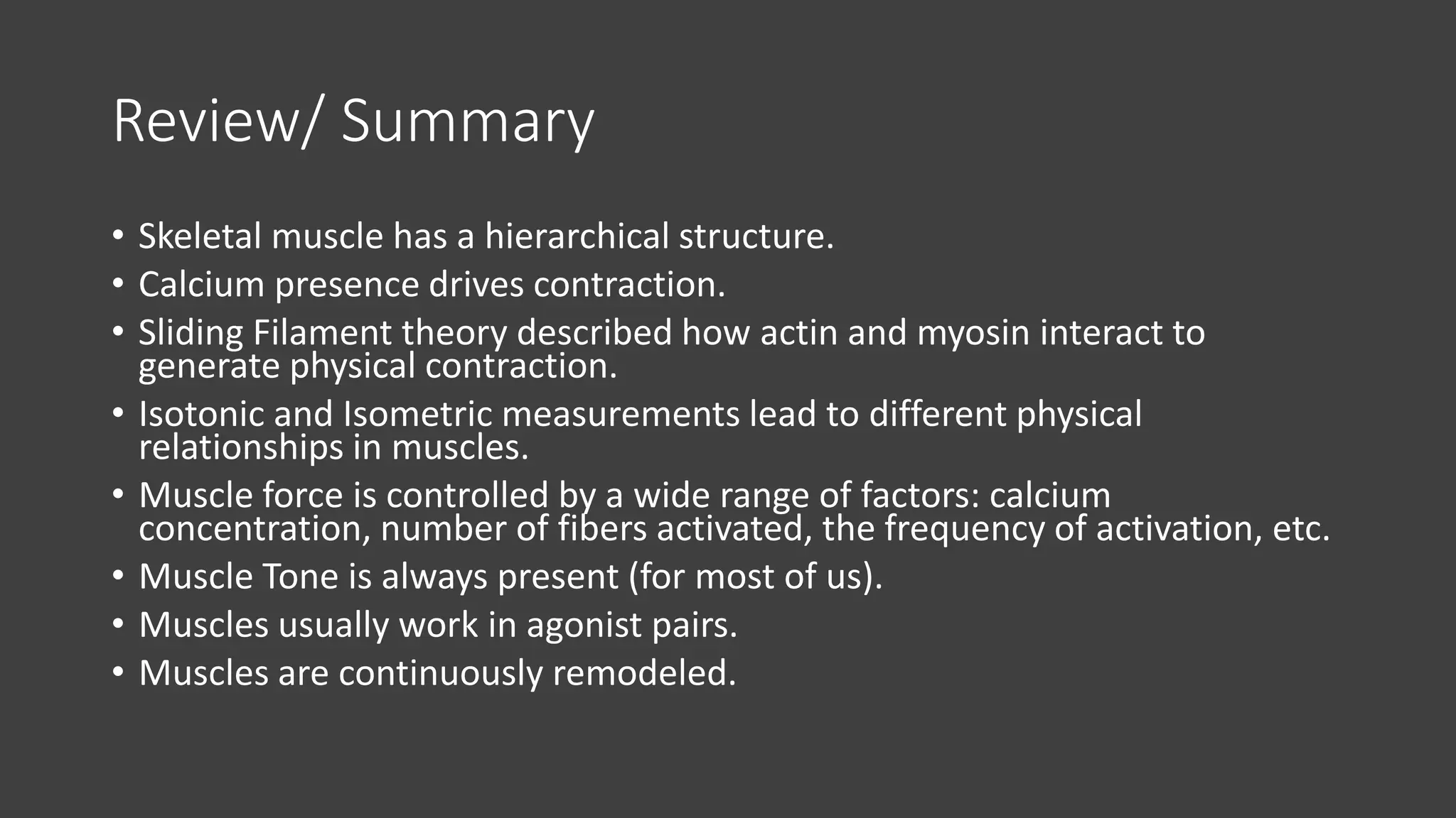 Molecualr mechanism of Skeletal Muscle Contraction | PDF