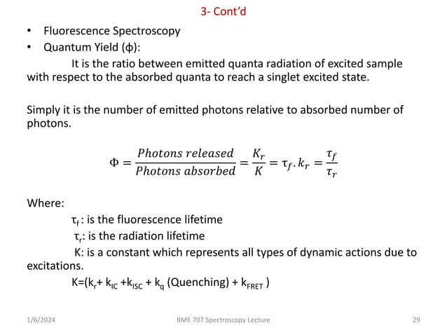 Introduction to Spectroscopy Science Lecture | PPTX | Chemistry | Science