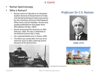 Introduction to Spectroscopy Science Lecture | PPTX