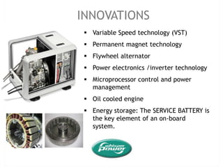 Electrical: From 12 V battery based systems to high kVA 230 V/50 Hz AC systems
