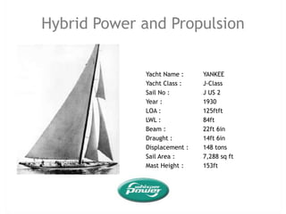System design in such a way shore power can be used in an optimal way