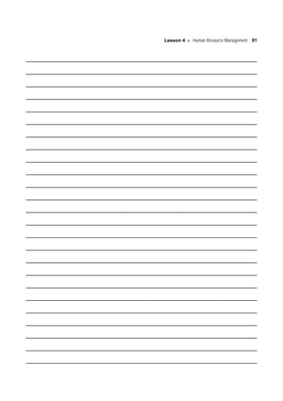 Lesson 4 Human Resource Management 91
 