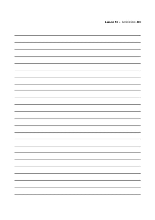 Lesson 13 Administration 383
 