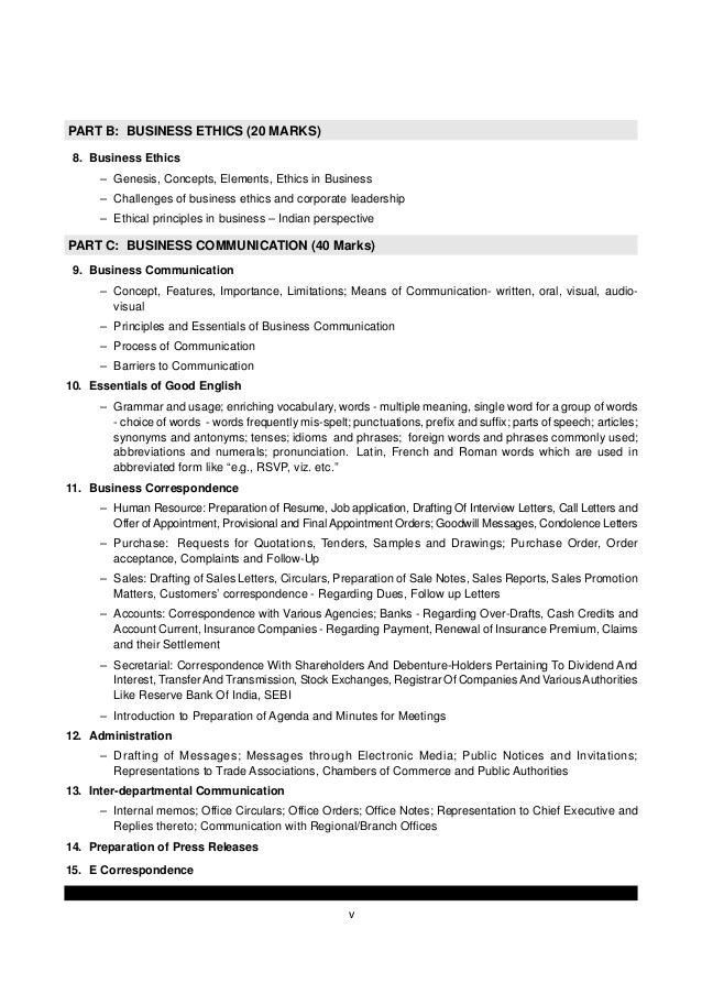 CS Foundation Business Management Ethics And Communication
