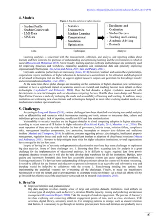 The Role of Big Data Management and Analytics in Higher Education | PDF