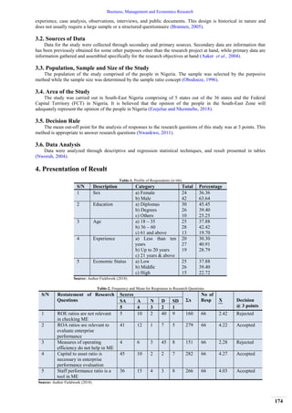 Performance Ratio Analysis and Management Effectiveness | PDF