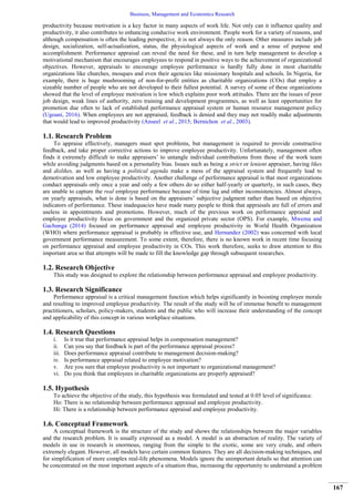 Performance Appraisal and its Effect on Employees’ Productivity in ...