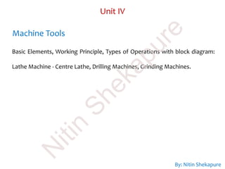 Machine Tools | PDF