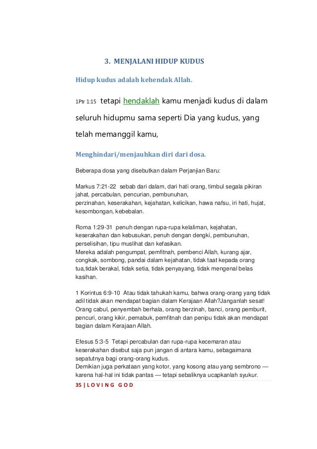 Bmf 2 Loving God Abundant Life Rendah Hati Makna Natal