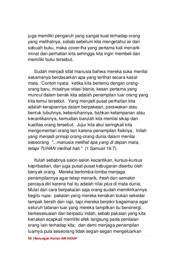 Bmf 41 Renungan Harian Air Hidup