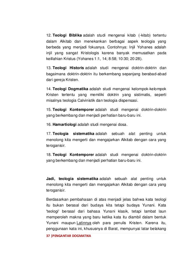 Bmf 45 Pengantar Dogmatika