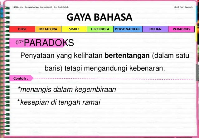 Bm #gayabahasa