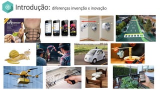 Introdução: diferenças invenção x inovação
 