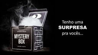 Tenho uma
SURPRESA
pra vocês…
 