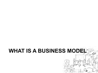 WHAT IS A BUSINESS MODEL 
 