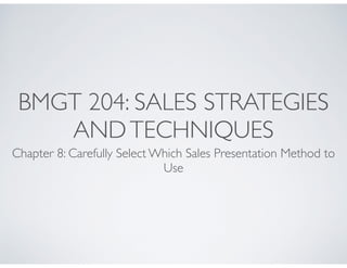 Bmgt 204 chapter_8 | PPT