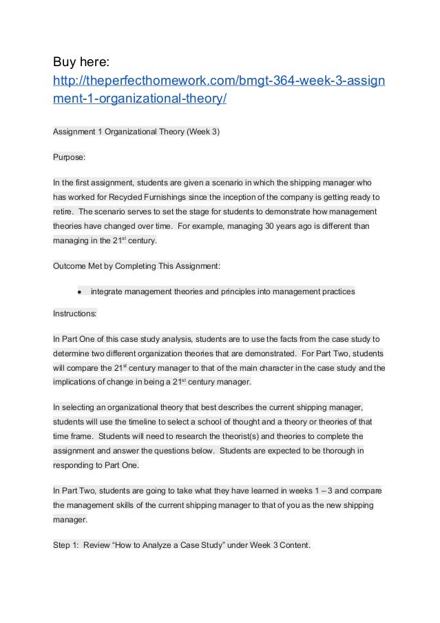 Essay on bmgt364 week 3 project 1 organizational theory 03 picture