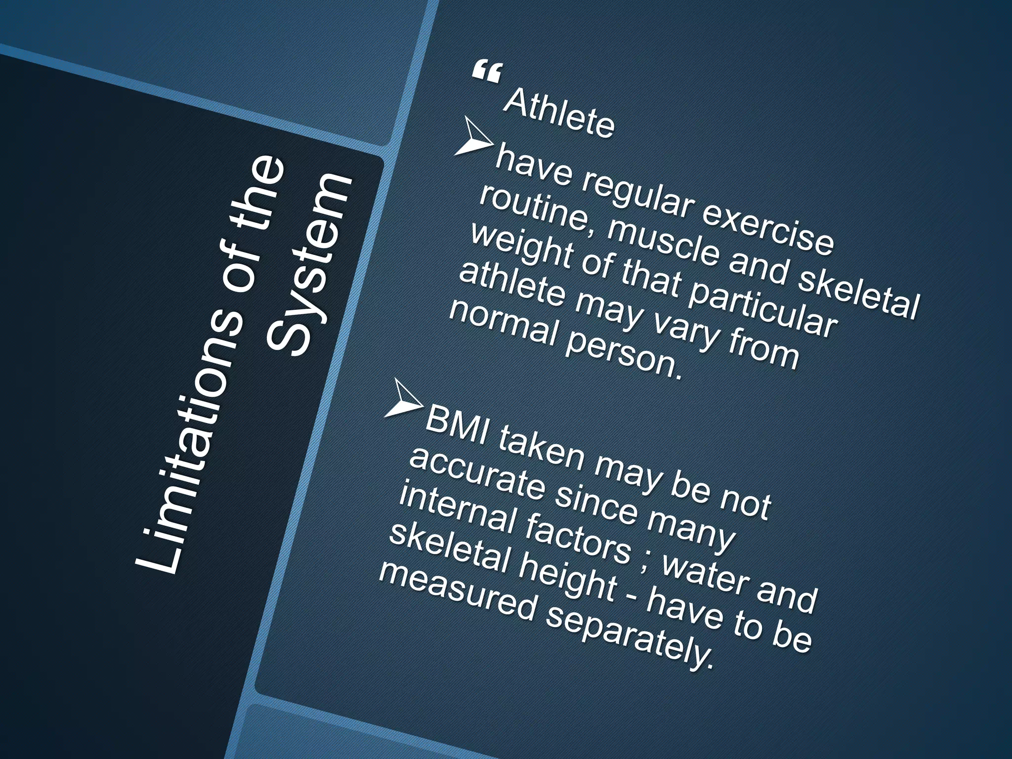 Bmi and bmr calculator slides