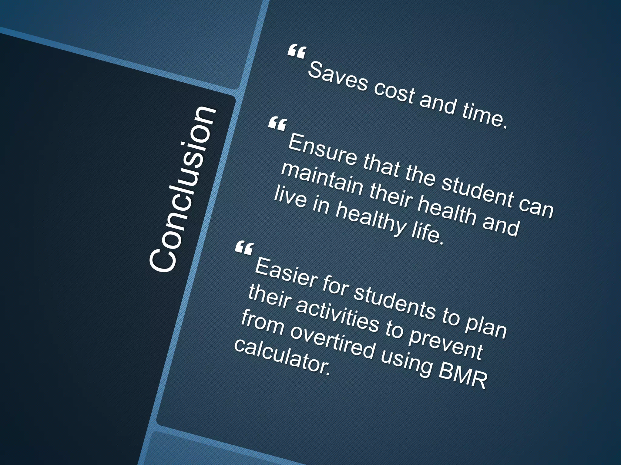 Bmi and bmr calculator slides
