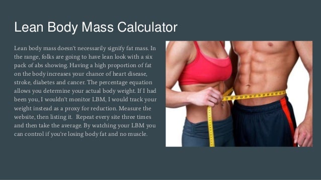 Bmi Calculator Lean Body Mass