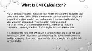 Bmi Calculator Slid Pptx Photo Inspiration