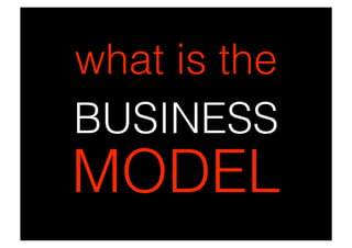 Business Model Example Series : Issue 1