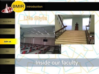 About BMIR




Curriculum




 Join us
  Join us




   Q&A




  Credit
 