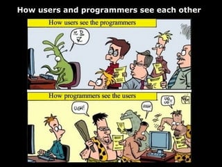 How users and programmers see each other
 