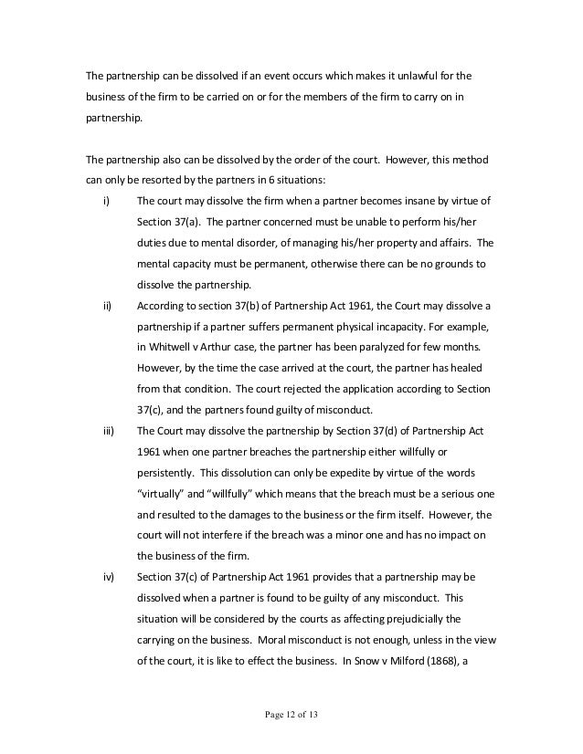 Business law assignment answers conclusion