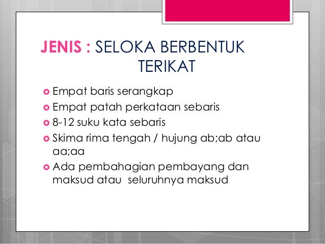 Bmm3116 pantun dan seloka