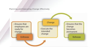 Planning and Executing Change Effectively
 