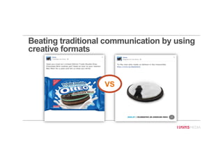 VS
Beating traditional communication by using
creative formats
 
