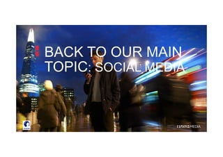 BACK TO OUR MAIN
TOPIC: SOCIAL MEDIA
 