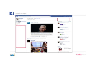Facebook on desktop
 