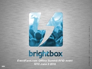 2016
EventFarm.com Offline Summit RFID event
NYC June 2 2016
 