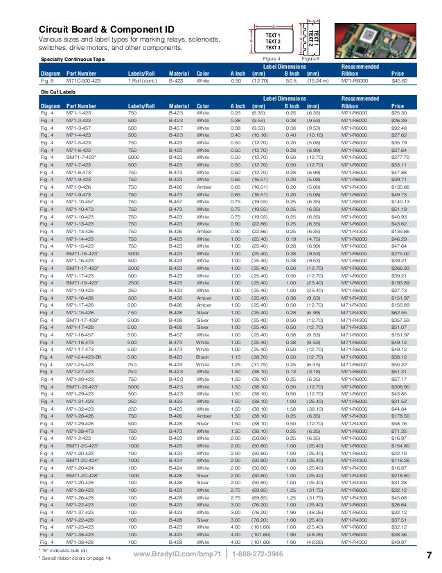 BMP71 Label Printer Brochure and Price List