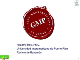 Rosamil Rey, Ph.D.
Universidad Interamericana de Puerto Rico
Recinto de Bayamón
1
 