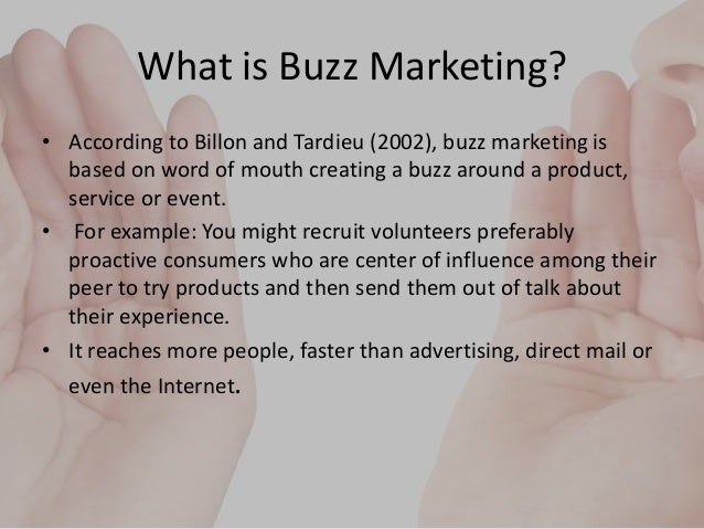 buzz marketing ppt buzz marketing
