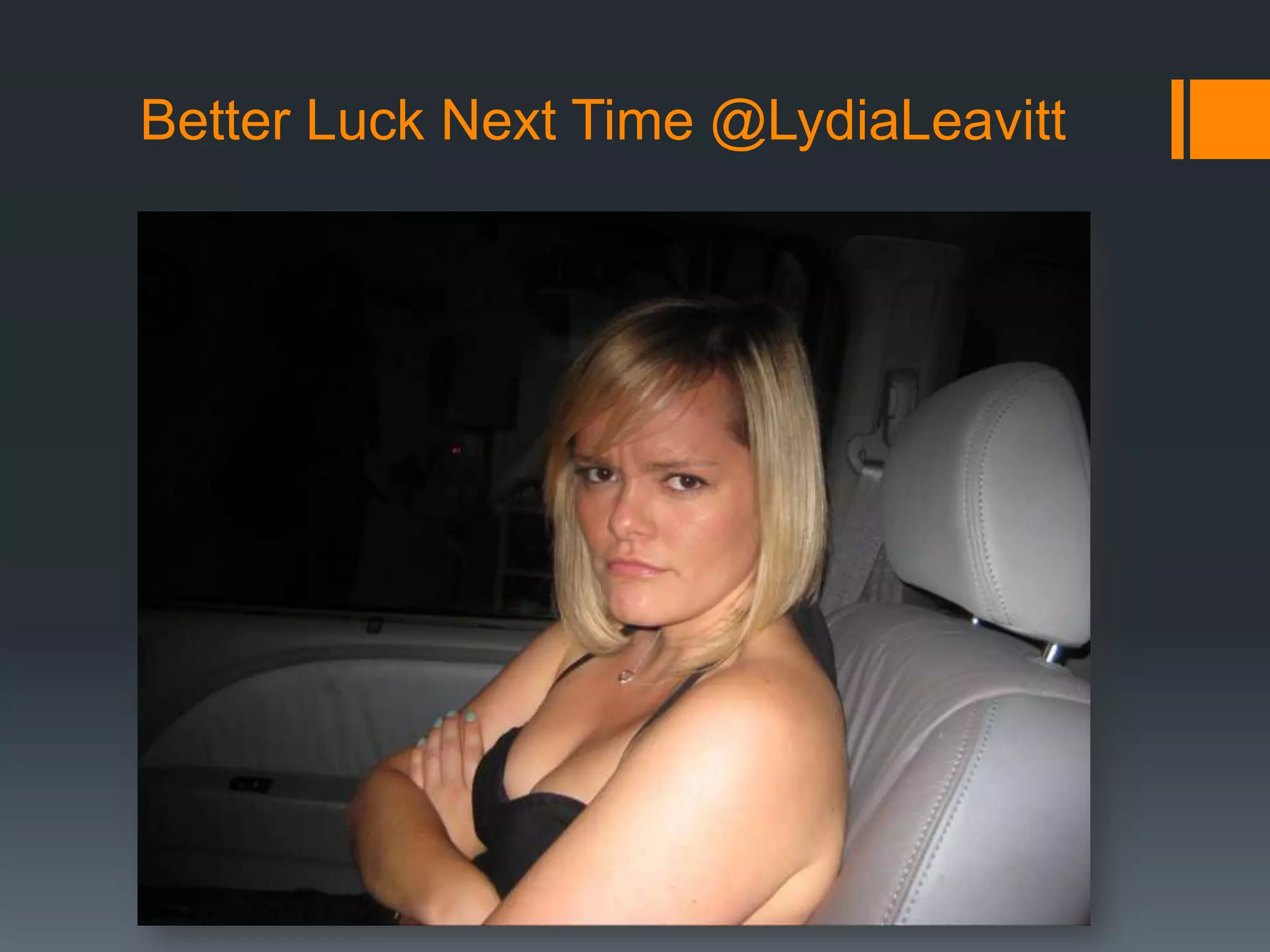 Better Luck Next Time @LydiaLeavitt